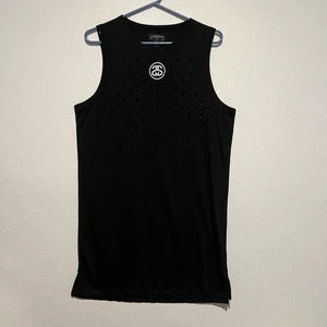 Stussy Double S Logo ärmelloses Mesh Damen Kleid Gr. Large Vintage Y2K 2000er - Bild 1 von 6