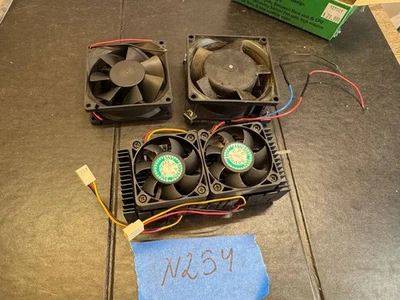 Vintage Slot 1 / Slot A Dual 50mm CPU Cooler – Untested, As-Is + Bonus 80mm Fans - Image 1 of 4
