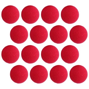3 Count Clown Nose Sponge Work Costume Prop The Red Adult - Picture 1 of 12