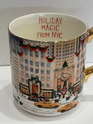 Anthropologie 2025 New York City Holiday in the City Coffee Mug NY NWT Christmas - Image 1 of 3