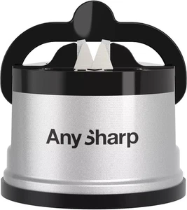 AnySharp Knife Sharpener, Hands-Free Safety, PowerGrip Suction, Safely Sharpens - Picture 1 of 8