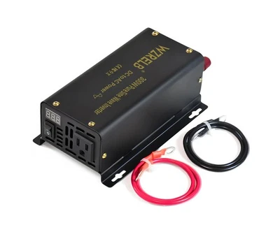 Casa rodante WZRELB 300W inversor de onda sinusoidal pura 12V/24V/36V/48VDC a 110V/120V CA Foto 1 de 4
