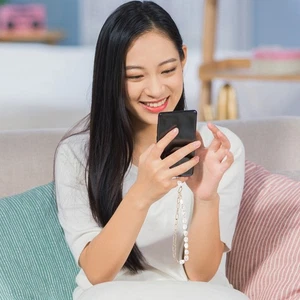 Ornements de téléphone portable lanière perlée bracelet pour femme antivol - Photo 1 sur 12