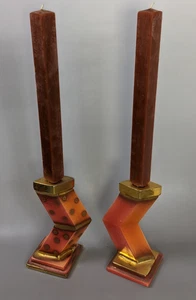 Candelieri di Jesper Packness FIRMATI stile Memphis Danimarca ceramica unica - Foto 1 di 20