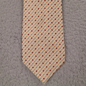 Geoffrey Beene Tie Necktie Mens Multicolor Polka Dot Silk Handmade - Picture 1 of 7