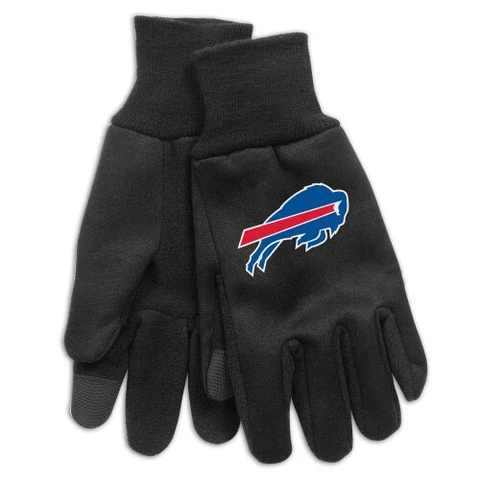 Brand New Men's Adult NFL Buffalo Bills  Embroidered Technology Gloves OSFM Cover