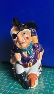 5.5" SHORTER & SON STAFFORDSHIRE 'LONG JOHN SILVER' PIRATE CHARACTER,TOBY JUG - Picture 1 of 7
