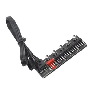 PWM Fan Hub 4-Pin PWM PC Fan Hub Power Supply Cable 1 to 5 Way Splitter for D... - Picture 1 of 5