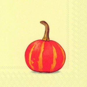 PUMPKIN PARTY creme Halloween Cocktail Teesuchen 20er-Pack 25 cm quadratisch 3-lagig - Bild 1 von 1