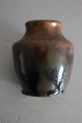 ancien petit pot jarre en terre cuite RENAULT ARGENT CHER BERRY - Photo 1/4