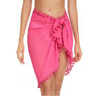 Womens Beach Holiday Shawl Bandage Mini Skirt Sarong Bikini Cover Up Swimwear