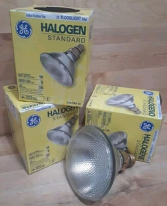 3CT: GE Standard Halogen 50W CRISP WHITE Floodlight 590lum Par 38 SAVE!! ENERGY - Picture 1 of 3