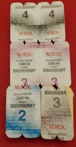 6PK Genuine Xerox 8560/8560MFP 3-Magenta 1- Cyan 2- Black Solid Ink 108R00724 - Picture 1 of 3