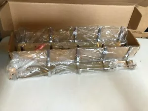 Chrome 5 Coat Rack Wall Mount 17" Long X 3" Tall Box contains 2 NEW #2529 - Picture 1 of 2