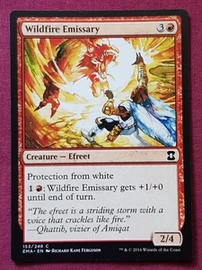 Magic The Gathering ETERNAL MASTERS WILDFIRE EMISSARY red card MTG - Picture 1 of 2