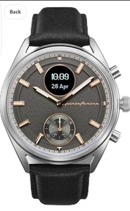 Hybrid Smartwatch - Analogue Watch with Genuine Leather Strap, Digital Display - Picture 1 of 7