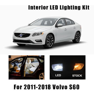 16pcs White Canbus Car LED Interior Reading Light Kit For Volvo S60 2011-2018 
