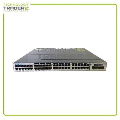 WS-C3750X-48PF-S V06 Cisco 3750X 48-P PoE+ Network Switch W/ 1X C3KX-NM-1G - Image 1 of 2