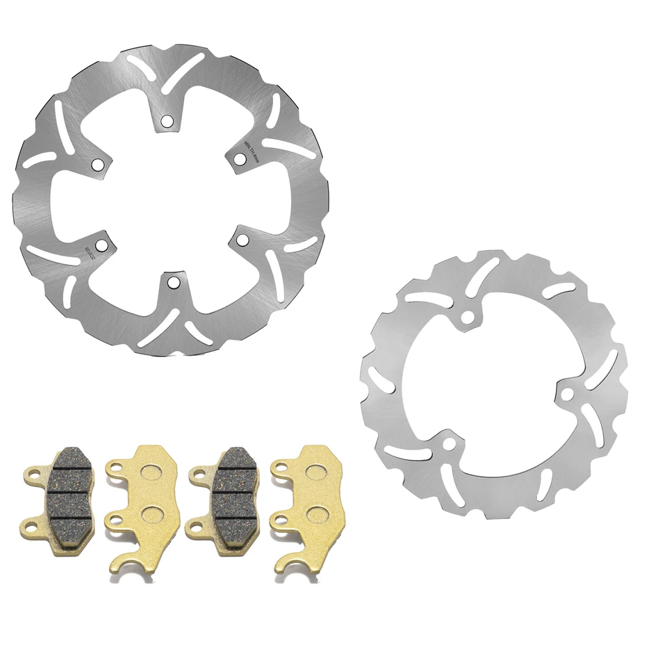 1 Pastillas de rotores de freno delanteras 1 traseras para KAWASAKI Ninja250R Ninja 250 R 2008-2012 11 Foto 1 de 4