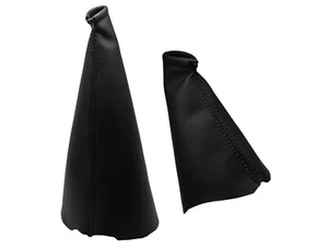 Schwarz Faden Schaltsack und Handbremsmanschett Für KIA CARENS II (2002-2006) - Picture 1 of 1