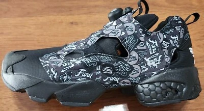 New Reebok Insta Pump Fury Tech Black Gray B-grade EF7948 Mens’s Size 8 Shoe - Photo 1/4