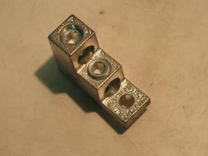 NEW PENN UNION PLATED COPPER 2 SCREW 1/0-250MCM GROUND TERMINAL P6037 - Imagen 1 de 5