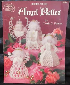 GUC PLASTIC CANVAS ANGEL BELLES - AMERICAN SCHOOL OF NEEDLEWORK BOOKLET #3187 - Picture 1 of 5