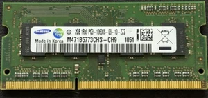 M471B5773CHS-CH9 OEM SAMSUNG LAPTOP MEMORY 2GB 1RX8 PC3-10600S-09-10-ZZZ (CA63) - Picture 1 of 2