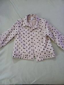 CHRISTOPHER & BANKS Medium 3/4 Arm Polka Dot Tan Open Jacket - Bild 1 von 8