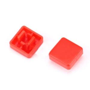 Square Button Cap Red for 12x12x7.3mm Push Button Switch Tact Micro Switch DIY - Picture 1 of 4