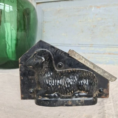 B4092 Antike Osterlamm Backform aus Blech | OSTERN | Lamm - Bild 1 von 4