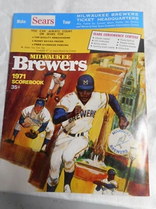 Milwaukee Brewers VS Washington Senators 1971 Program Scorebook - Picture 1 of 9