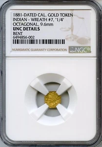 NEW DISCOVERY! 1881 G25C California Gold / NGC (799O Obv & Rev) 1/4 / UNIQUE - Picture 1 of 4