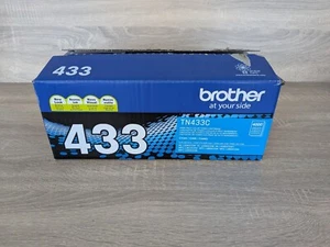 Cartucho de tóner original Brother TN433C cian de alto rendimiento NUEVO SIN USAR CAJA ABIERTA Y BOLSA - Imagen 1 de 18