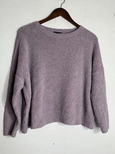 Maglione Eileen Fisher XL cotone biologico cashmere lanugine morbido lavanda - Foto 1 di 8