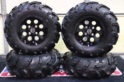 KAWASAKI BRUTE FORCE 750 26" MAXXIS ZILLA  ATV TIRE & 26X BLK WHEEL KIT IRS1CA - Image 1 of 4