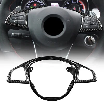 For Mercedes-Benz AMG W213 W205 Carbon Fiber Steering Wheel Frame Cover Trim - Image 1 of 4