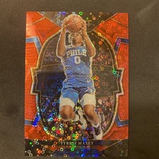 2022-23 Panini Select TYRESE MAXEY Concourse Red Disco Prizm 76ers /49 MINT!