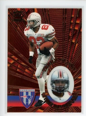 1996 Pacific Invincible Bronze Parallel #88 Terry Glenn RC Patriots - Image 1 of 2