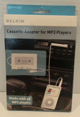 Adaptador de conector de cinta de casete Belkin para reproductor de MP3 iPod Foto 1 de 4