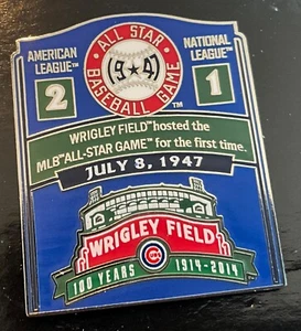 Chicago Cubs Wrigley Field Host 1st All Star Game 100 Years 1914-2014 Pin - Picture 1 of 1