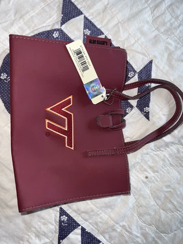 Alan Stuart Virginia Tech Purse #PTT-72VT - 9.5" Wide - New Cover