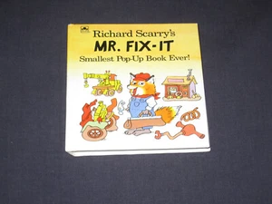 Richard Scarry's Mr. Fix-It Samllest Pop-Up Book Ever! - Picture 1 of 7