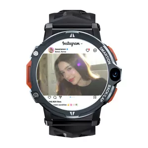 4G WIFI Smartwatch Touchscreen SIM Phone Watch Dual Camera Bluetooth Call 4+64GB - Picture 1 of 13