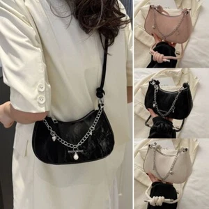 Leather Handbags Crossbody Underarm Bag Cute Shopping Bags for Ladies Women - Picture 1 of 16