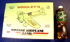 LIMITED EDITION WRIGLEY'S SPEARMINT CHEWING GUM * DIE CAST AIRPLANE BANK - Picture 1 of 5
