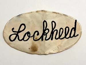 Lockheed Field Jacket Tuta Patch Ricamata 11”x6”, Pianta Locale Vintage - Foto 1 di 7