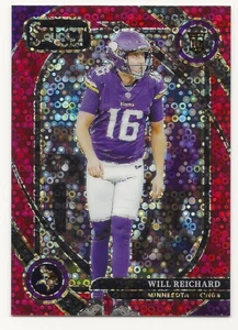 2024 Select - Rookie Red Disco Prizm/49 Will Reichard Minnesota Vikings (RC) - Imagen 1 de 2