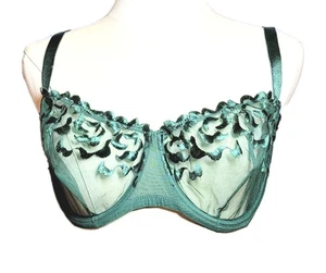 Sujetador Adore Me Mujer Tiana Sin Forro Con Aros Balconette Verde Talla 34G Transparente Sexy - Imagen 1 de 8