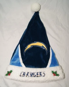 los angeles chargers christmas santa hat cap beanie FOCO - Picture 1 of 7